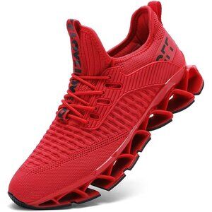 Women's All Red Running Walking Blade Sport  Tennis Athletic Sneakers Shoes